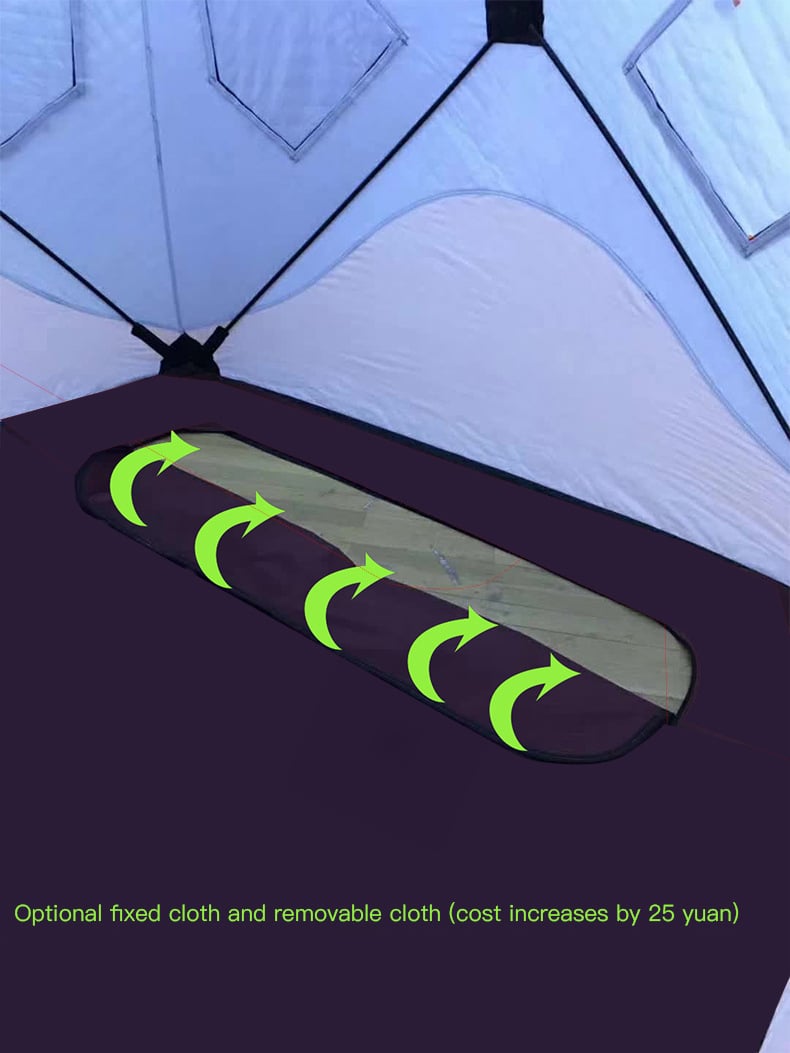 Large Double Oxford Winter Fishing Tent for 3-4 People Portable 3 Layers Portable Sauna Tent Factory Direct Camping Tent manufacture