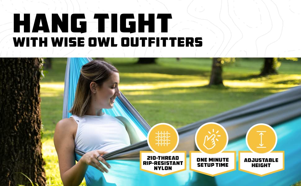 Camping Accessories Custom Logo Hiking Gear Ultralight Foldable Parachute Nylon Outdoor Portable Hitch Camping Hammock Swing factory