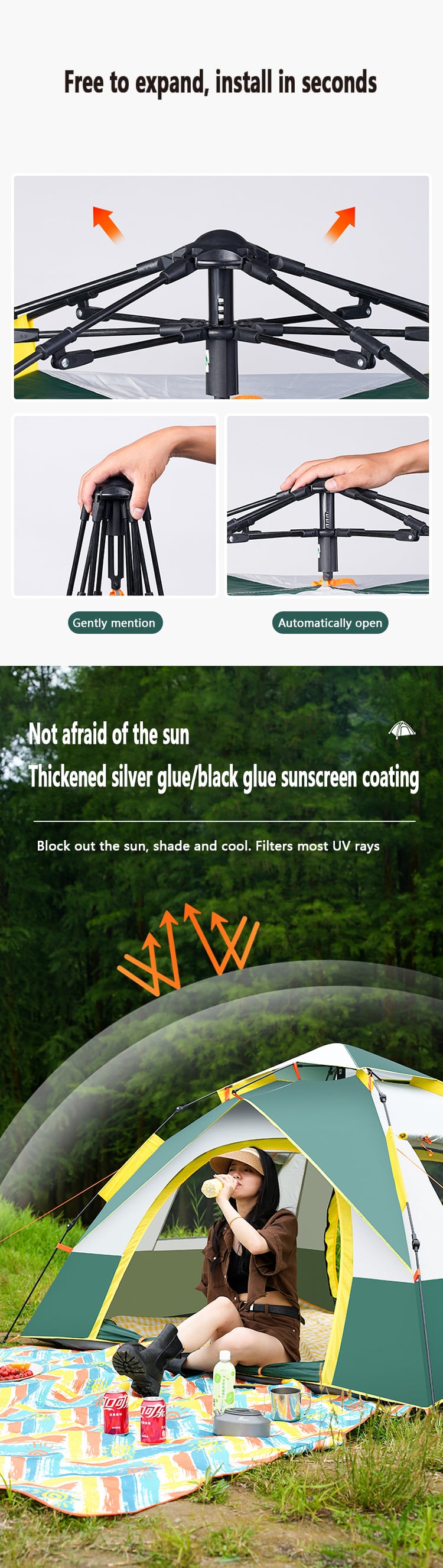 Camping Outdoor Waterproof LOW MOQ Suppliers Tents Camping Outdoor Fast Delivery Outdoor Tents details