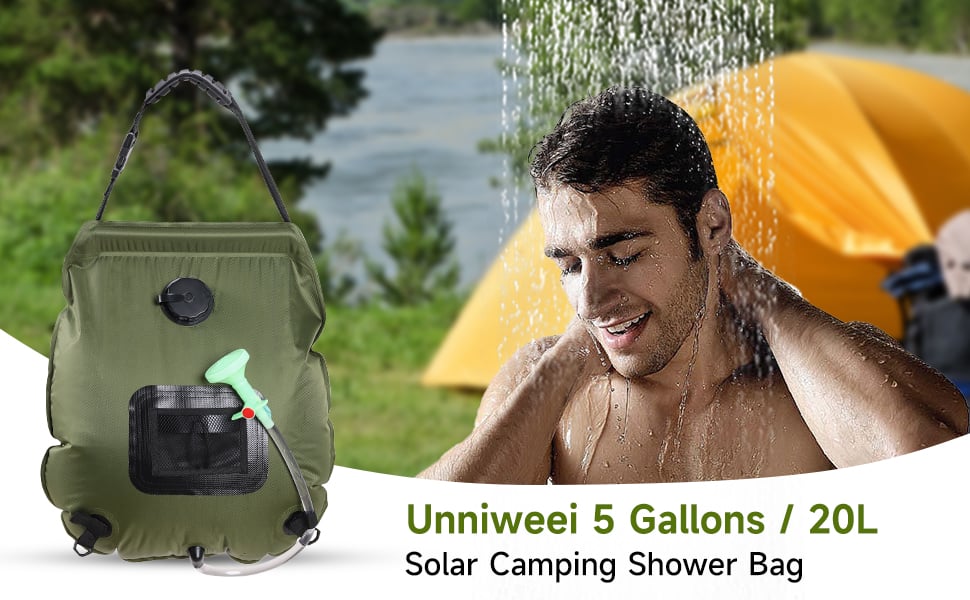 20l Hanging Shower Tote Bag Pvc Portable Outdoor Travel Solar Camping Shower Bag With Removable Hose Switchable Shower Head supplier