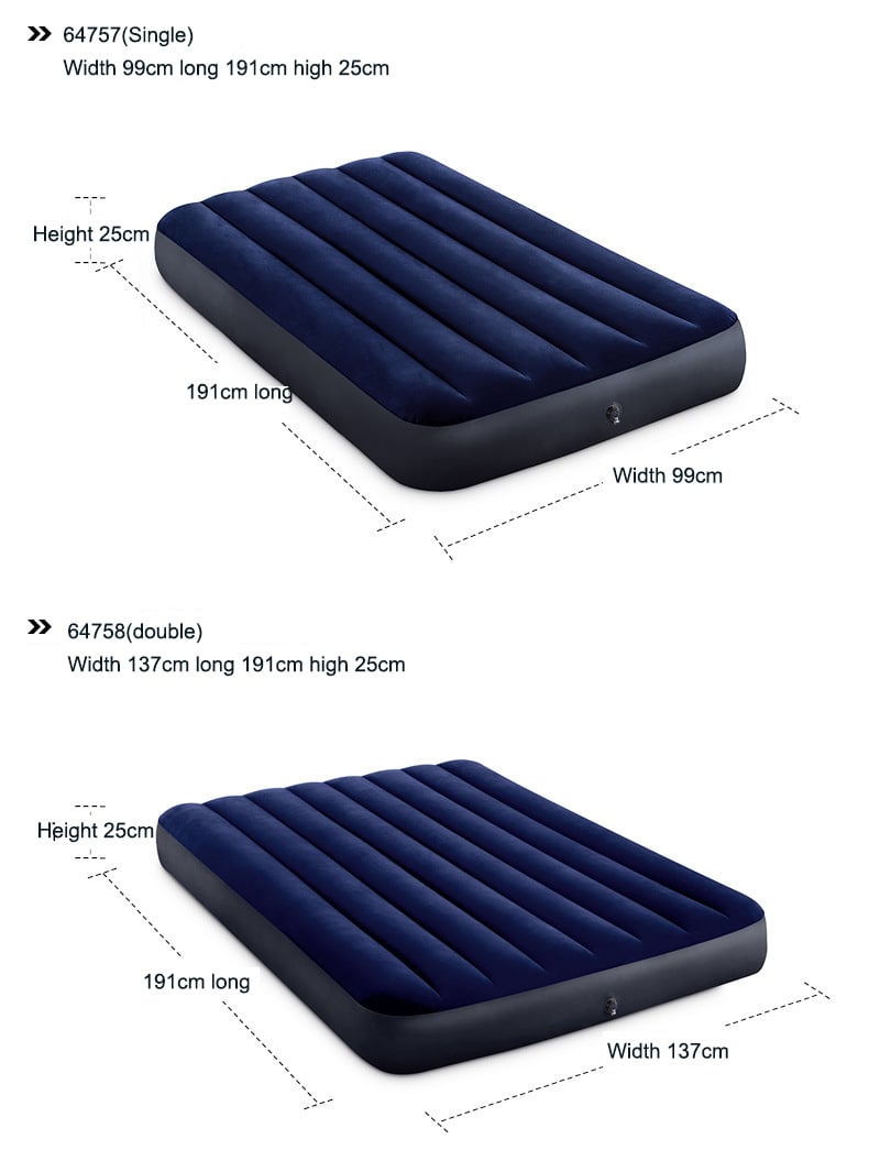 2025 Outdoor Convenience Folding Air Mattress Bed Double Size Camping Beach Mattress Pvc Camping Mattress Self Inflating details