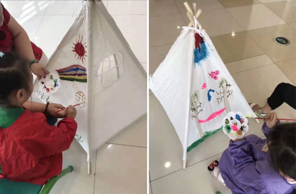 CE New Style Wholesale Portable Foldable Indian Teepee Kid Castle Tent Cheap Price Children Tents for Small Kids to Play supplier