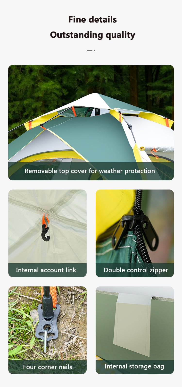Camping Outdoor Waterproof LOW MOQ Suppliers Tents Camping Outdoor Fast Delivery Outdoor Tents factory