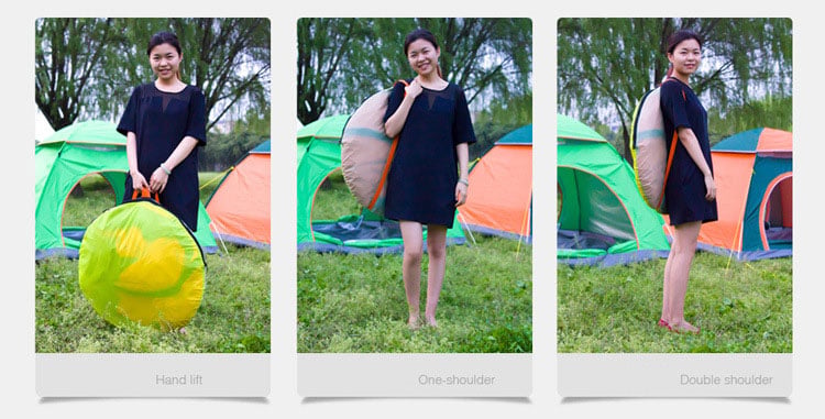 Automatic Waterproof Tent 3-4 Person Camping Tent for Sale Beach Outdoor factory