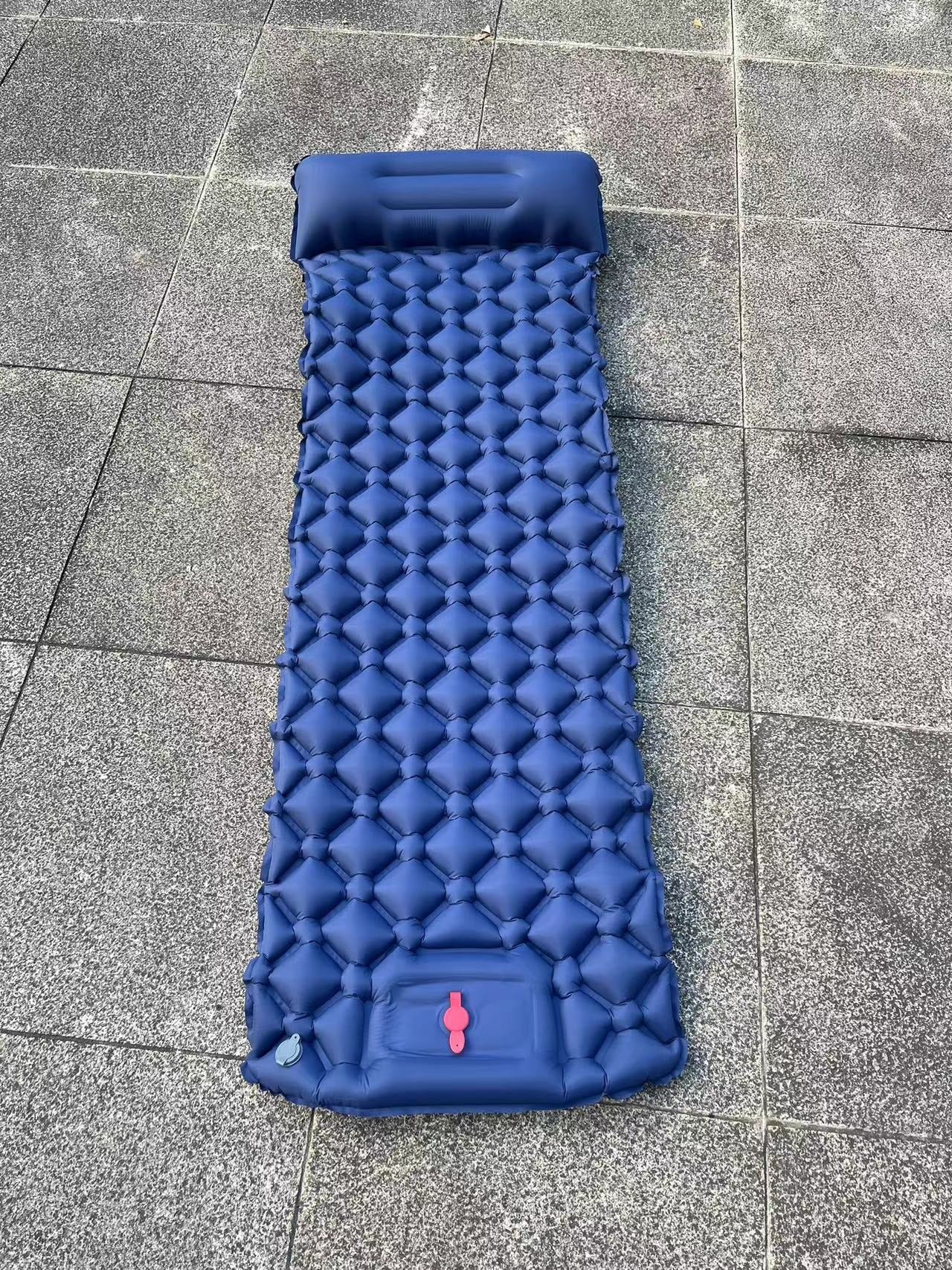 Ultra-Lightweight 40D Nylon Waterproof Hiking Camping Mat Easy Fold Inflatable Air Mattress Pillow Outdoor Sleeping Pad manufacture