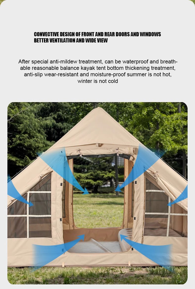 OEM ODM Waterproof Oxford Fabric Inflatable Tent for Outdoor Camping factory
