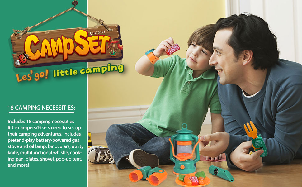 Outdoor Toys Camping Toy Indoor Kids Camping Set Toy Camping Gear Set Amping Adventure Kids Pretend Play Set details