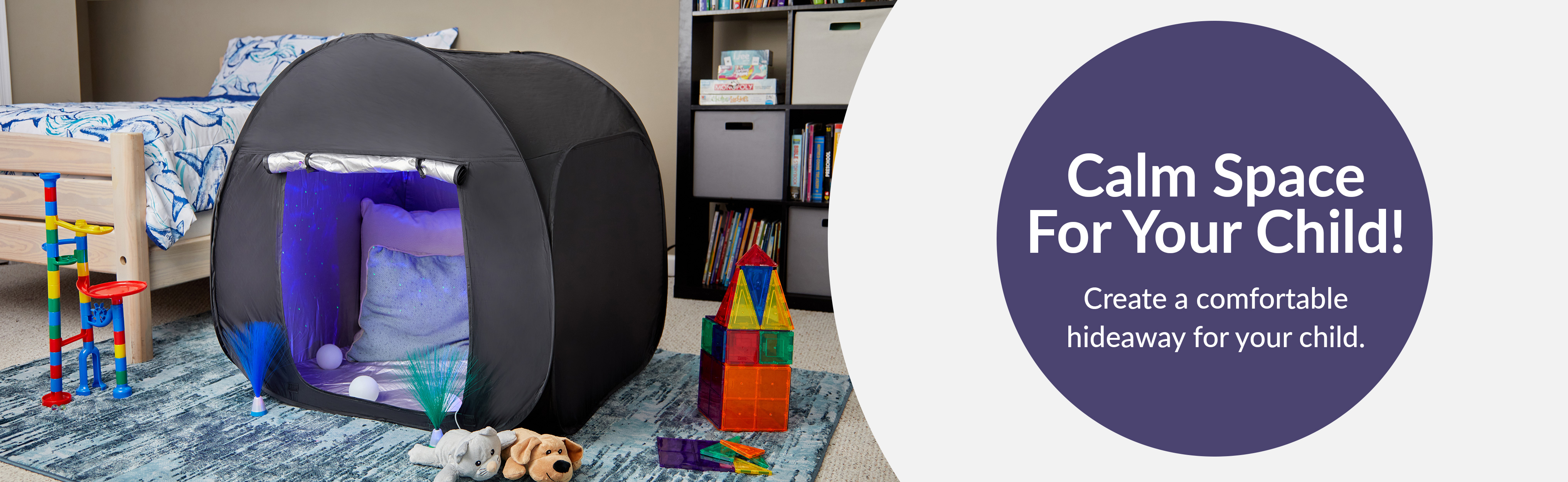 Therapy Toy Children Quiet Corner Play Pop up Sensory Blackout Tent Foldable Hide Healing Sensory Tent for Kids With Autism supplier