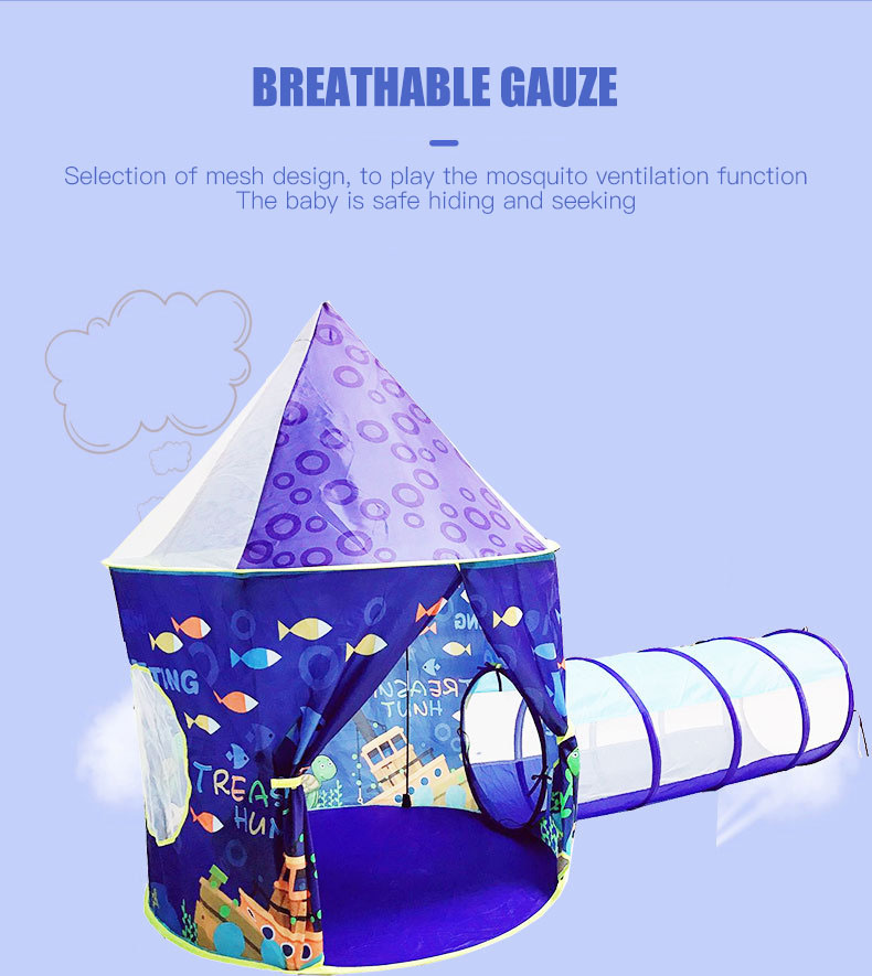 New Design Indoor Outdoor Fun Interaction Kids Tunnel Tent Crawl Pop up Children's Tent 3x1t Kids Room Tent factory