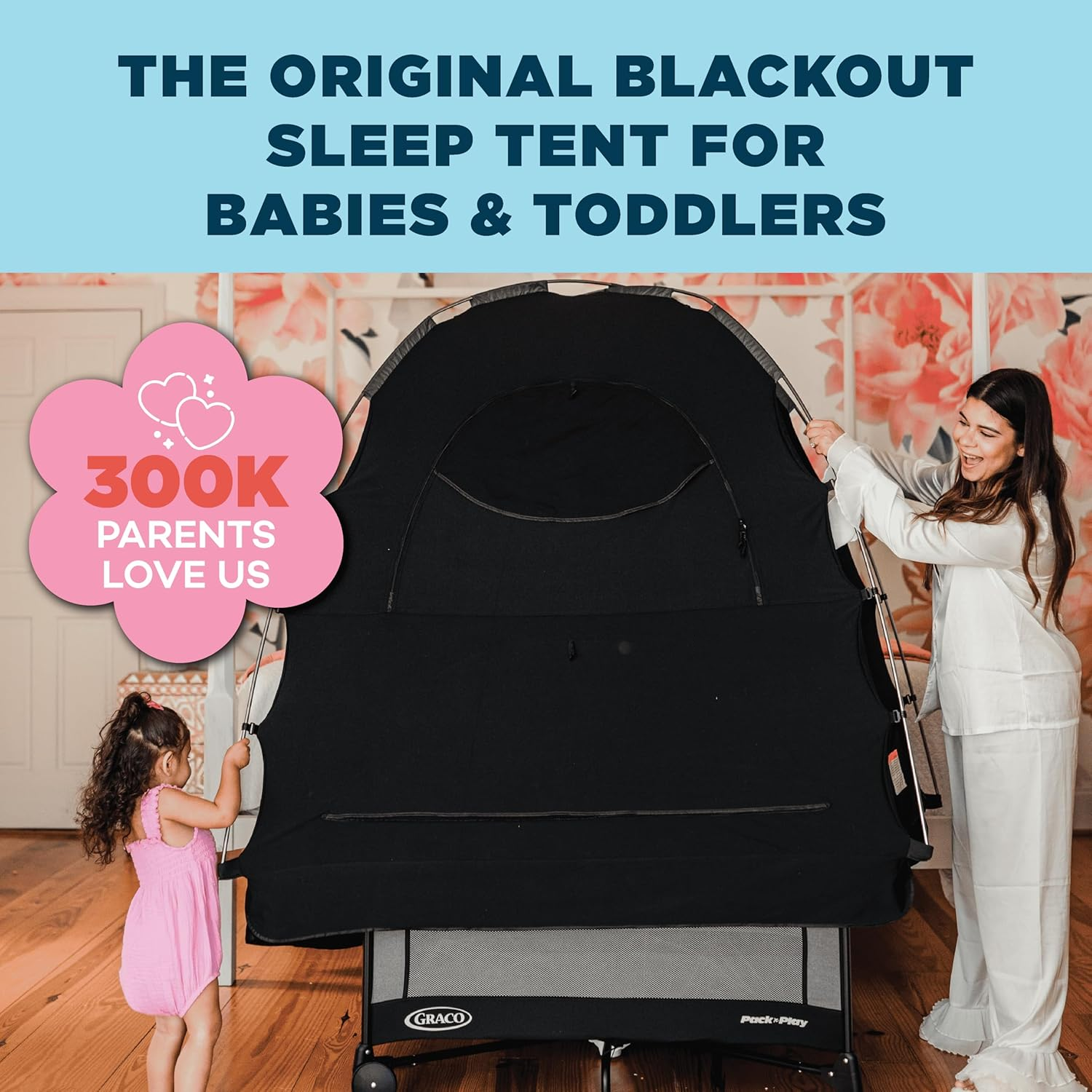 Blocks 95%+ Light Baby Blackout Tent Sleep Pod Kids the Original Blackout Sleep Tent Travel Essential for Babies and Toddlers details