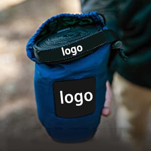Camping Accessories Custom Logo Hiking Gear Ultralight Foldable Parachute Nylon Outdoor Portable Hitch Camping Hammock Swing factory
