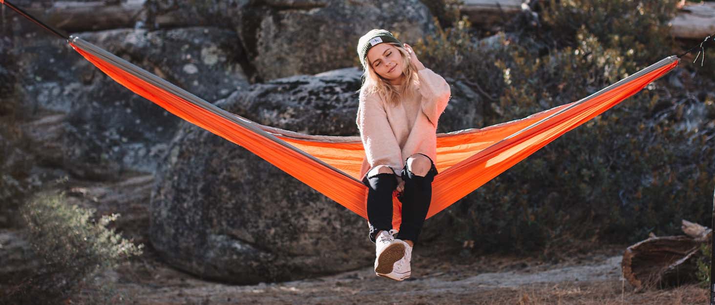 Camping Accessories Custom Logo Hiking Gear Ultralight Foldable Parachute Nylon Outdoor Portable Hitch Camping Hammock Swing details