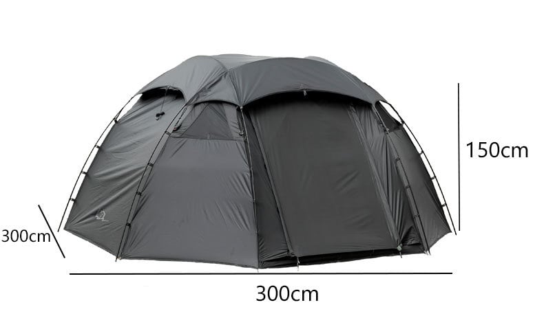 Outdoor 210t Anti Tear Seams Dome Ball Tent Waterproof Windproof Hiking Beach Layer Black Out Camping Clamping Tent Black Tent factory