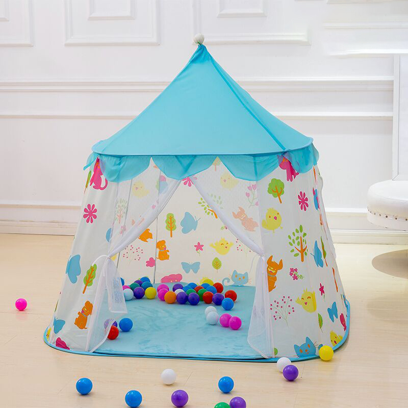 product indoor and outdoor use foldable children hexagon dream tent bed for kid play castle yurt playhouse cartoon cute-10