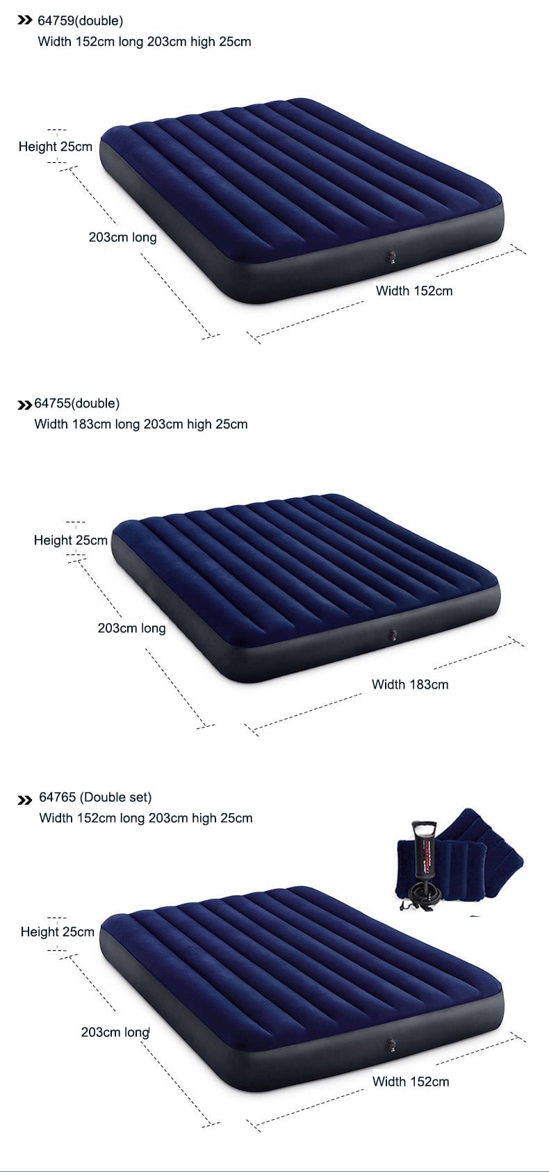 2025 Outdoor Convenience Folding Air Mattress Bed Double Size Camping Beach Mattress Pvc Camping Mattress Self Inflating details
