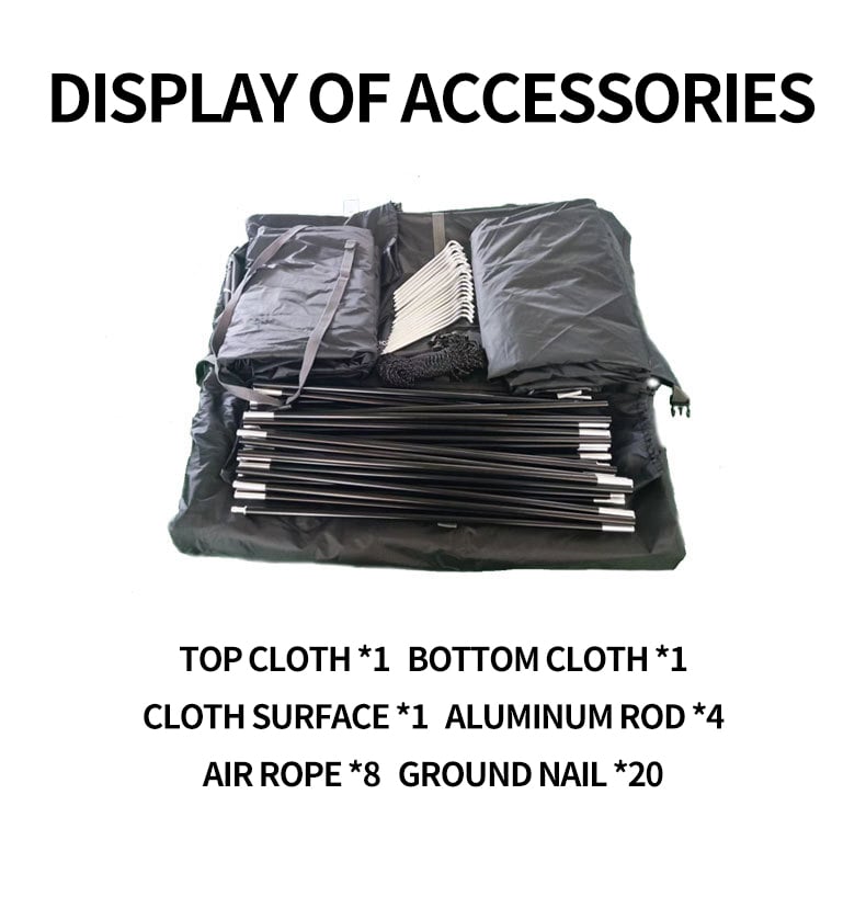 Outdoor 210t Anti Tear Seams Dome Ball Tent Waterproof Windproof Hiking Beach Layer Black Out Camping Clamping Tent Black Tent factory