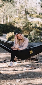 Camping Accessories Custom Logo Hiking Gear Ultralight Foldable Parachute Nylon Outdoor Portable Hitch Camping Hammock Swing details