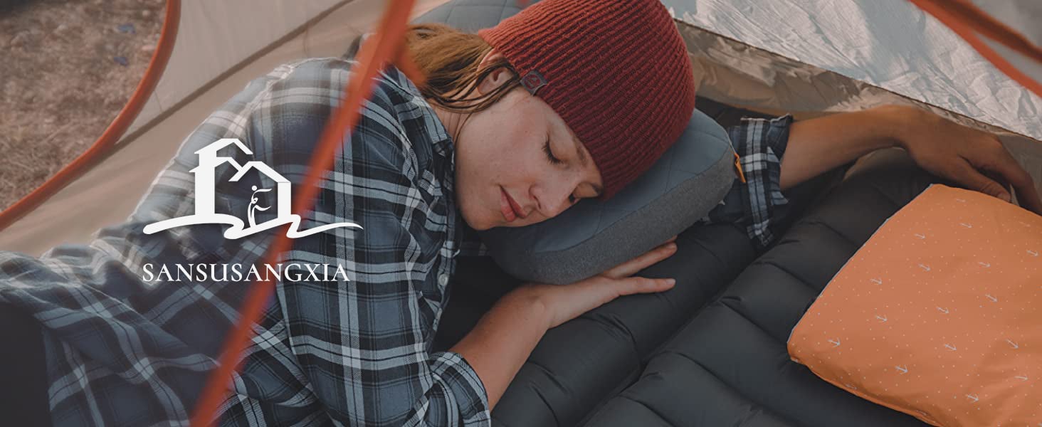 Ultralight Inflatable Camping Travel Pillow Compressible Waterproof Outdoor Pillows for Sleeping Woven TPU Fabric Air 4 Season supplier