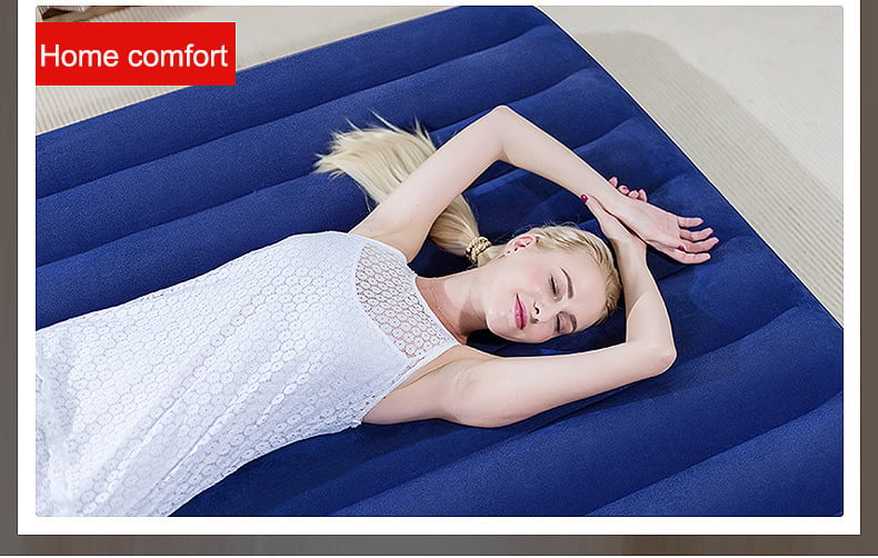 2025 Outdoor Convenience Folding Air Mattress Bed Double Size Camping Beach Mattress Pvc Camping Mattress Self Inflating factory