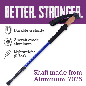 Backpacking Gear Cork Grip Duralumin 7075 Trekking Pole Tent Aluminum Collapsible Tracking Walking Hiking Sticks Trekking Poles supplier