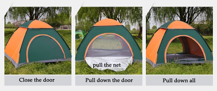 Automatic Waterproof Tent 3-4 Person Camping Tent for Sale Beach Outdoor details