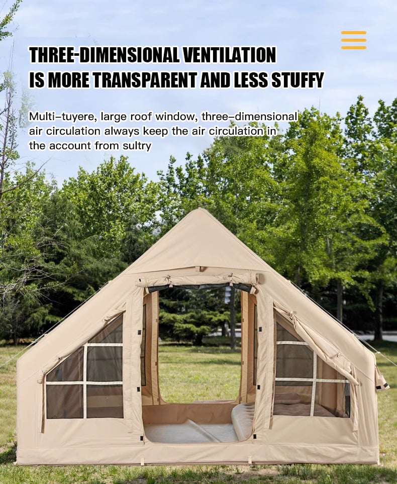 OEM ODM Waterproof Oxford Fabric Inflatable Tent for Outdoor Camping factory