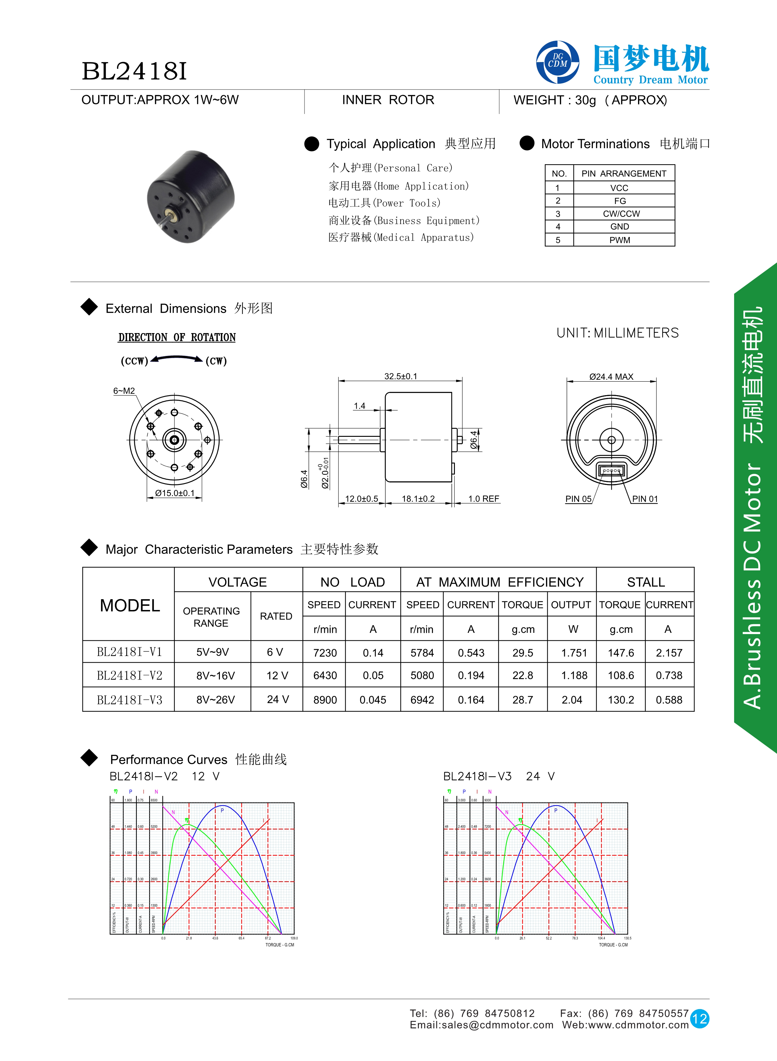 BL2418 High Speed Micro Bldc Motor for Hair Trimmer manufacture