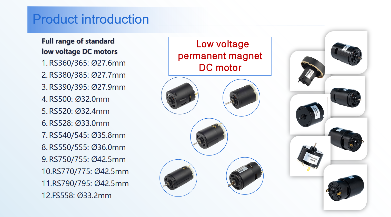 Customizable 7.4VDC/12V Mirco Motors 28mm External BLDC Motor for Home Appliance details