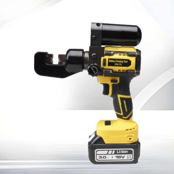 Get the job done faster with a battery-operated crimper
