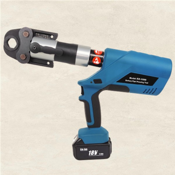 Take the hassle out of crimping with the easy-to-use battery-operated hydraulic tool