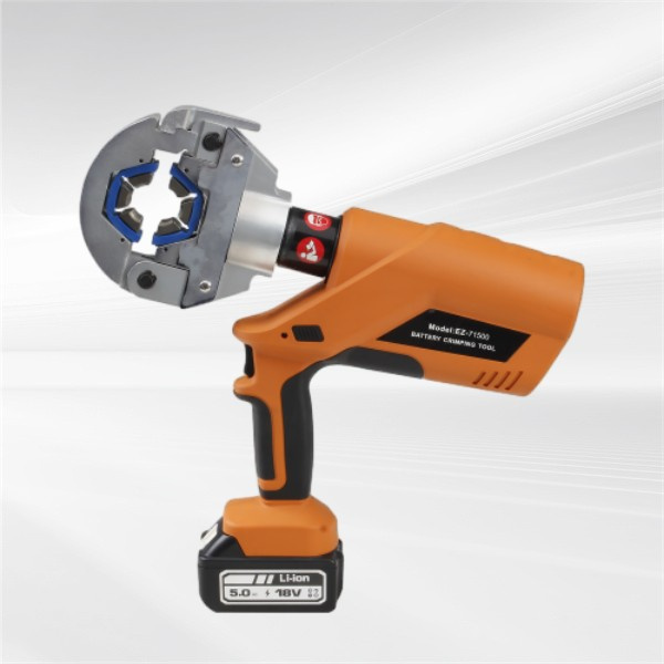 Achieve precise and professional crimps in seconds with the portable battery hydraulic crimping tool