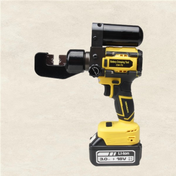 Streamline your electrical work with a professional battery cable crimper