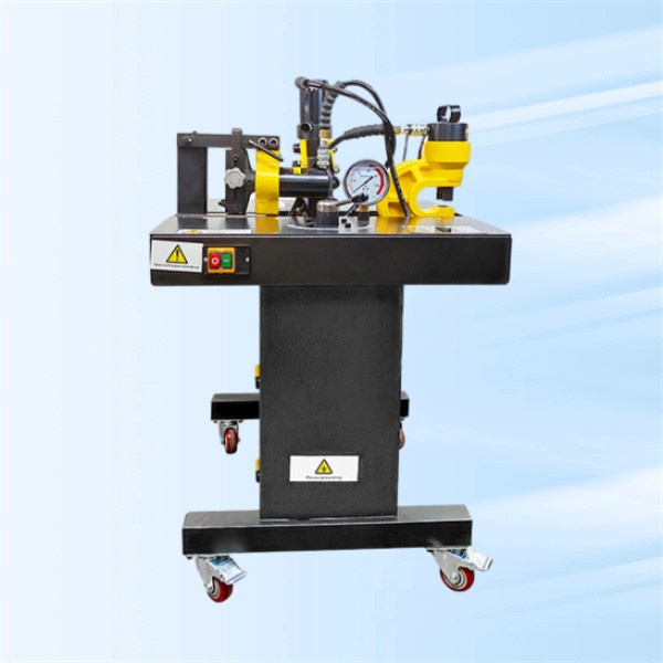 Cut a variety of materials with ease using the busbar cutting machine.