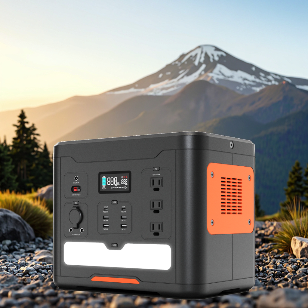 Hisolar PEP-S1500 Portable Power Station 1856Wh Battery Fast-Charging 1500W Multiple Inputs for Outdoor Work for Solar Panel Car manufacture