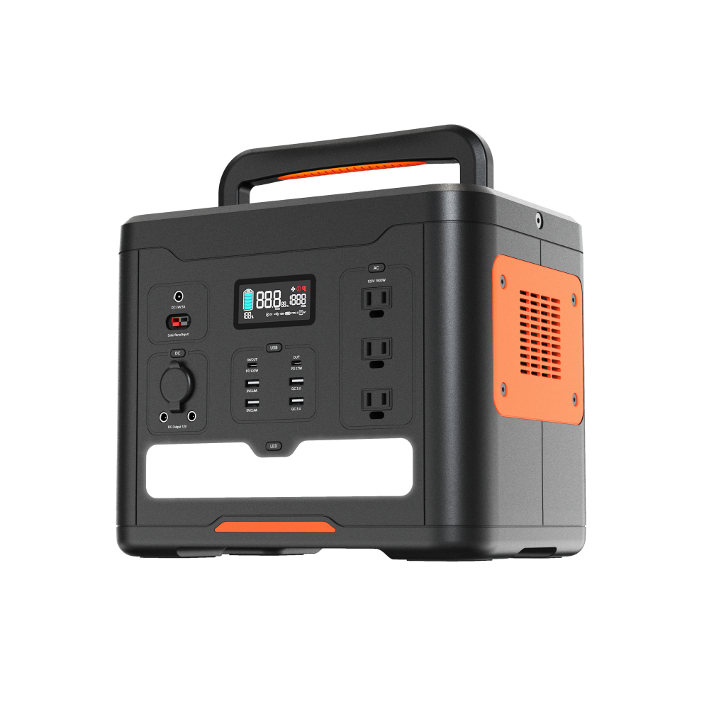 Hisolar PEP-S1500 Portable Power Station 1856Wh Battery Fast-Charging 1500W Multiple Inputs for Outdoor Work for Solar Panel Car factory