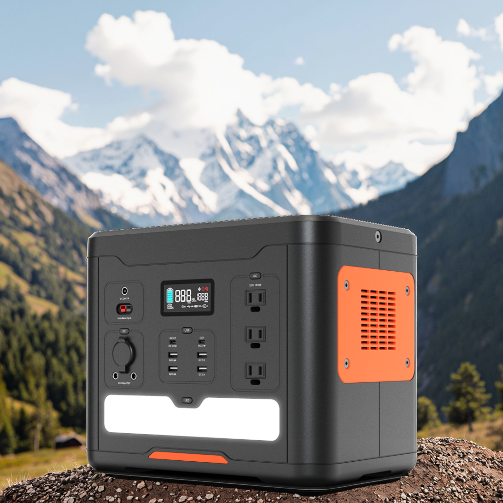 Hisolar PEP-S1500 Portable Power Station 1856Wh Battery Fast-Charging 1500W Multiple Inputs for Outdoor Work for Solar Panel Car manufacture