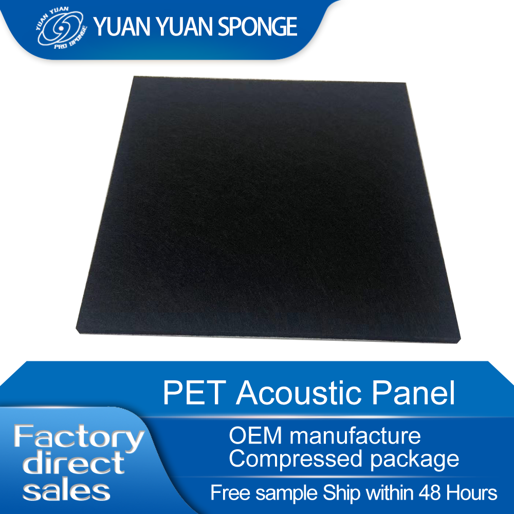 New Arrival 100% Polyester Flame Retardant PET Acoustic Panel Board Modern Design Style Sound Absorbing Material manufacture
