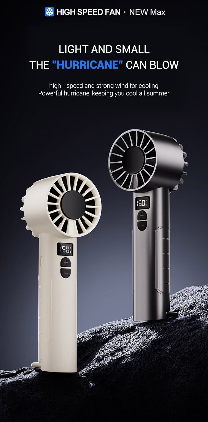 product wholesale 2025 portable 150 speed turbo fan 1800mah mini handheld fan usb rechargeable cooling fan mini ventilador-0