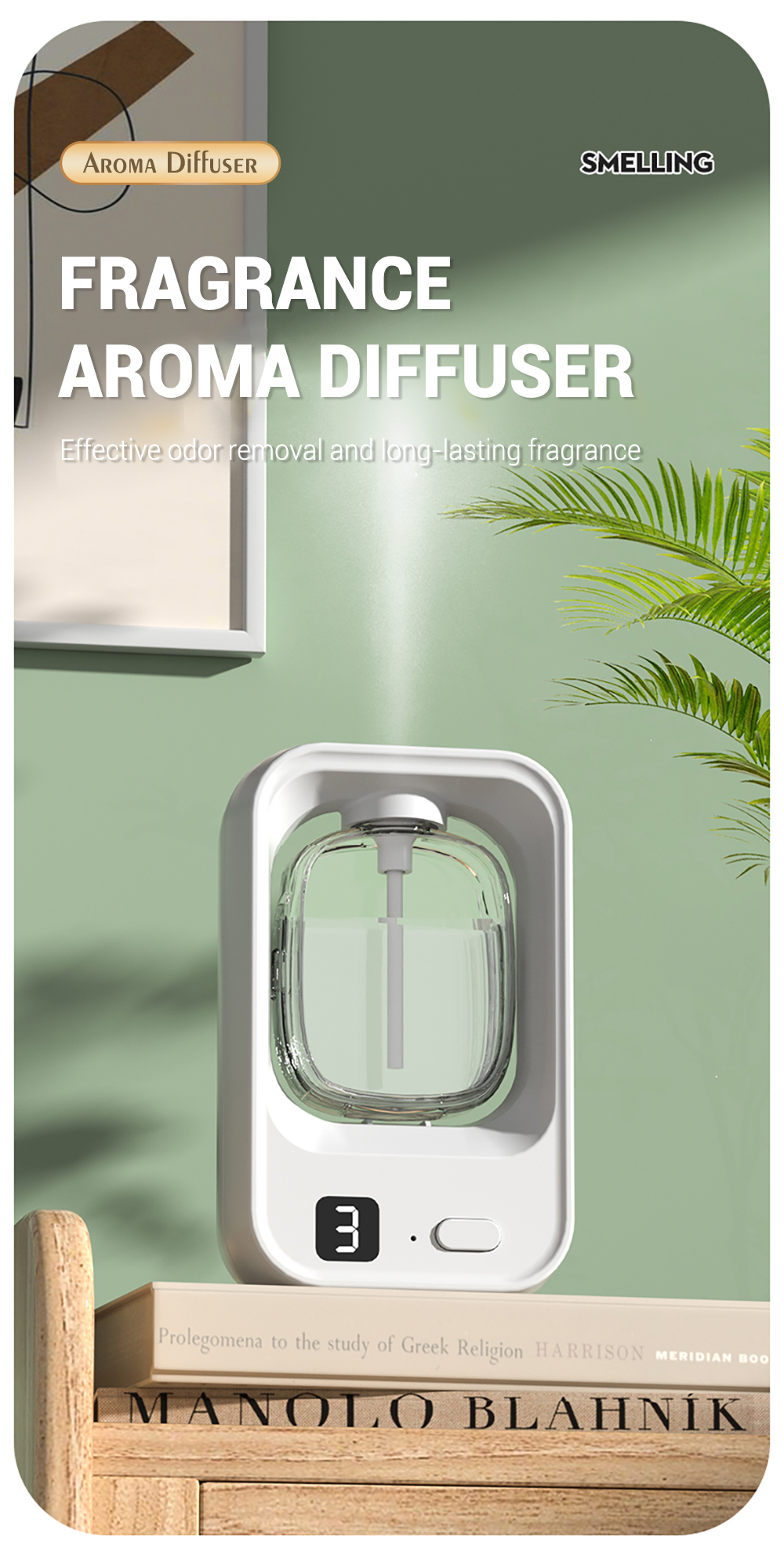 New Arrival Mini Perfume Diffuser Ultrasonic Home Car Atmosphere Humidifier Essential Oil 50ml Aroma Diffuser Humidifier manufacture