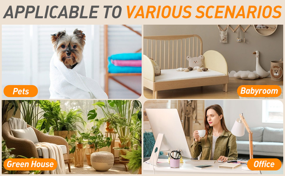 product portable fan heater 1500w ceramic ptc heating thermostat control led touch panel quiet safety home office tabletop fan heater-6