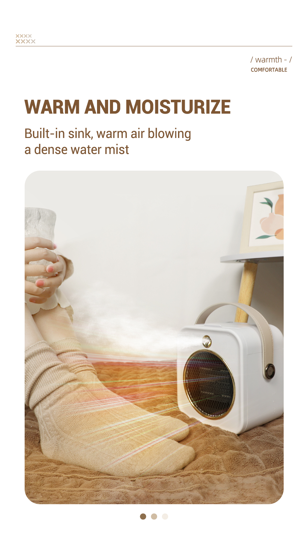 product jr desktop mini heater overheat protection 1000w portable element heating power saving electric air fan heater-8