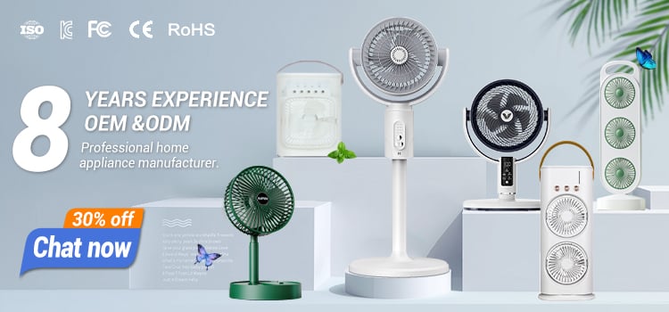 OEM Mini Portable Personal Cooling Fan Foldable Rechargeable 100 Speed Air Cooling Handheld Fan with Refrigeration Wearable Fan manufacture