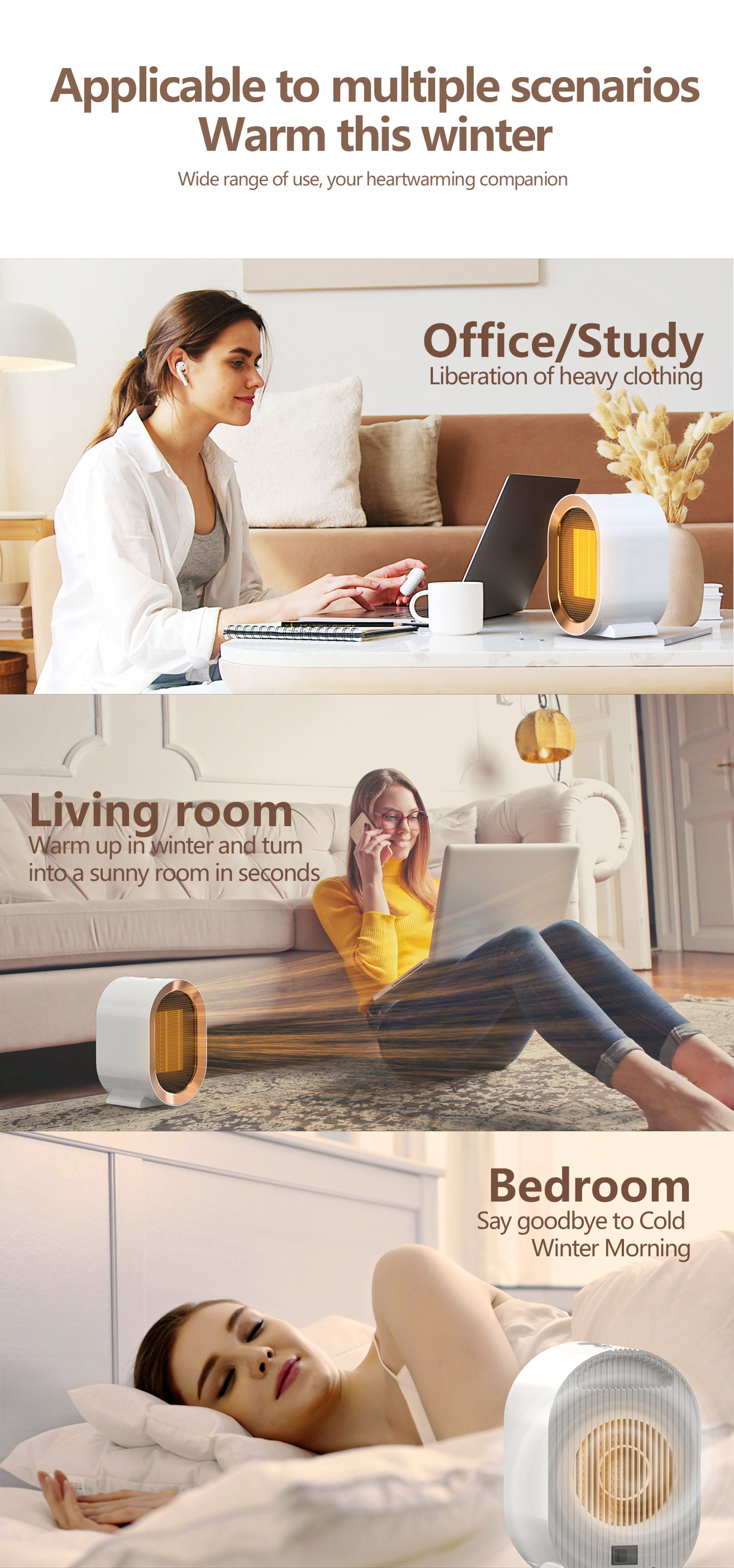 product jr 1200w portable electric fan heater warmer winter indoor desktop heater quick heating household space air hot electric fan-10