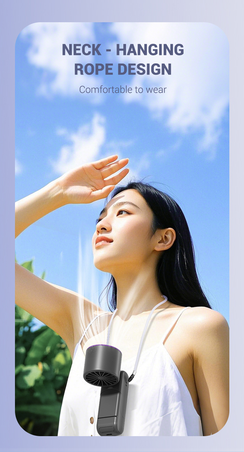 product 2025 portable foldable handheld turbo fan 100 speed cold cooling ice compress small electric fan rechargeable table fan for home-1
