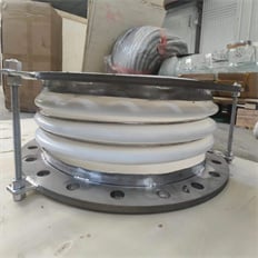 Stainless steel compensator flange type tie rod metal corrugated expansion joint