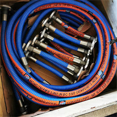 Oil field discharge composite hose