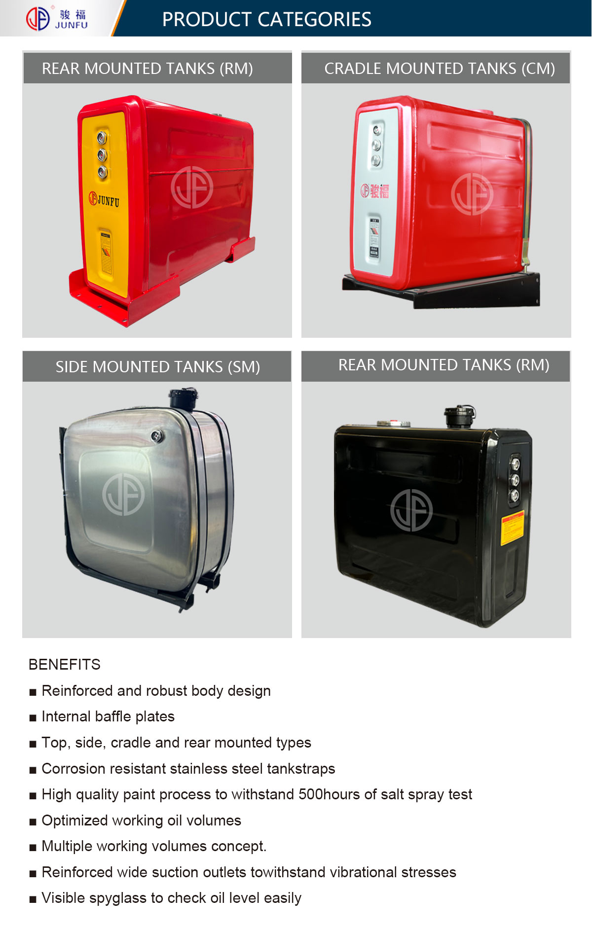 Steel Aluminum Hydraulic Oil Tank for Hydraulic System Dump Truck manufacture