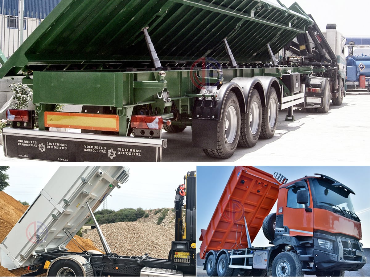 JunFu Manufacture Hydraulic Cylinders Telescopic Under Low Rider Hydraulic Cylinder for Truck Trailer supplier