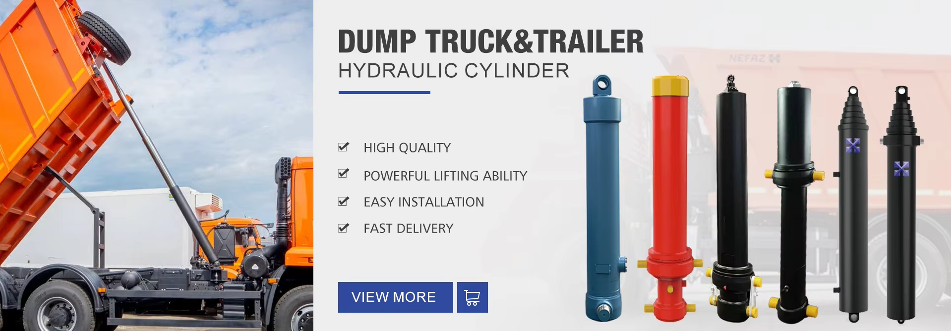 JF Front Hydraulic Cylinders for 10-50 Ton Dump Trucks details