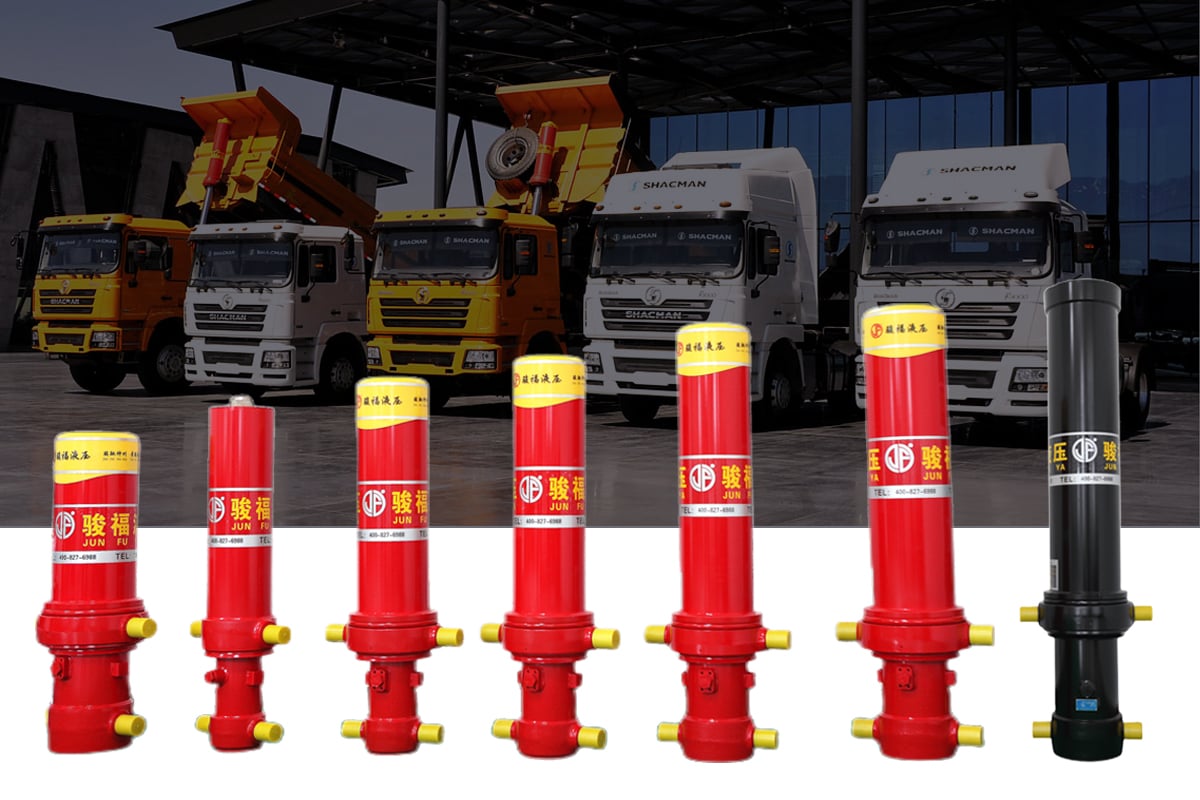 Reliable Single-acting HD Truck 4 Stage Hydraulic Cylinder for Tipper supplier